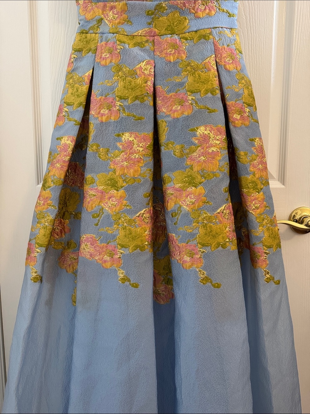 Theia Leia Jacquard Dress Serenity Blue Size 4 NWT - Picture 11 of 13
